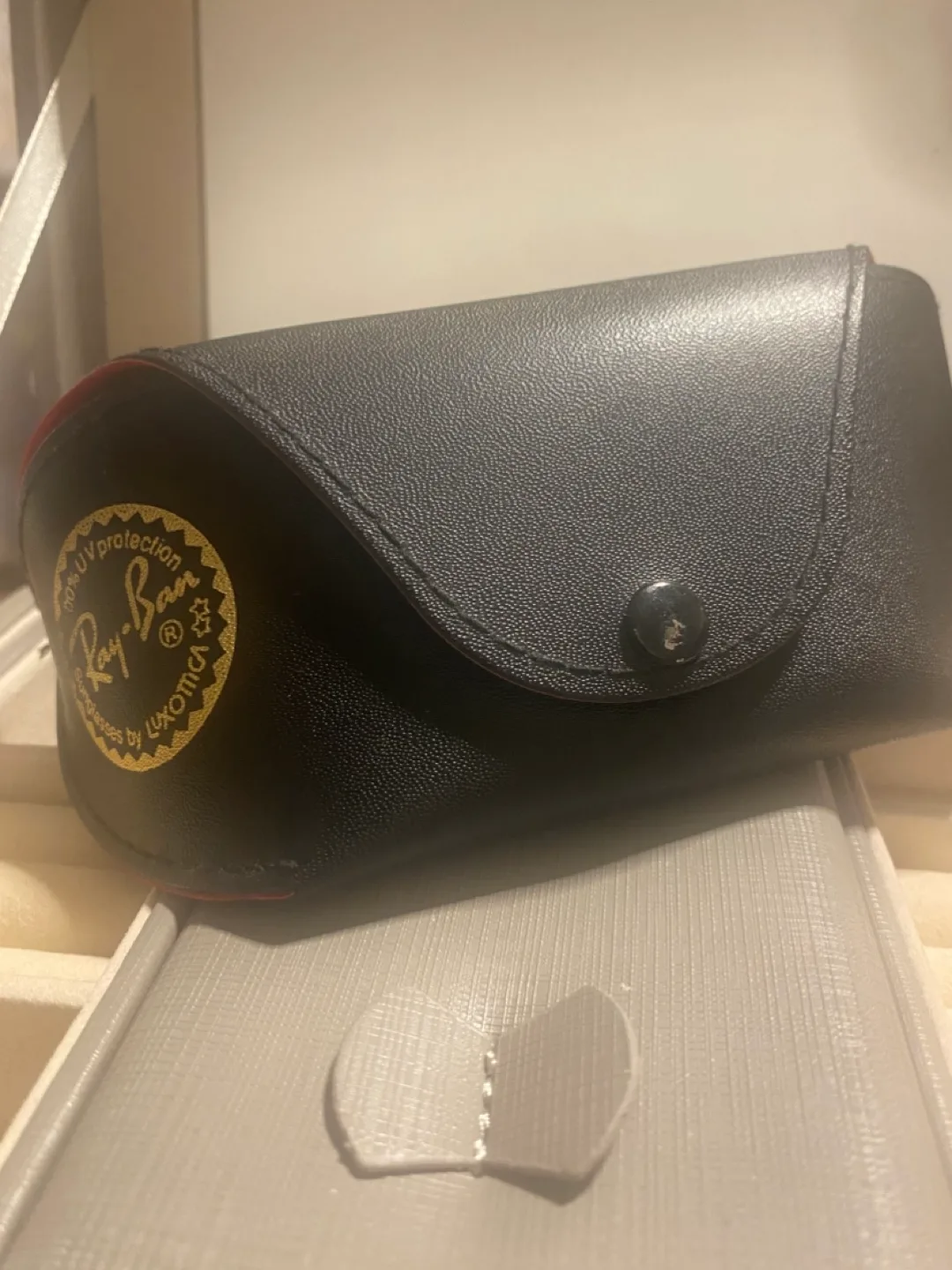 RAY BAN ITALY Sleek Brown Half Rimless Wrap Sunglasses image indicator(8)