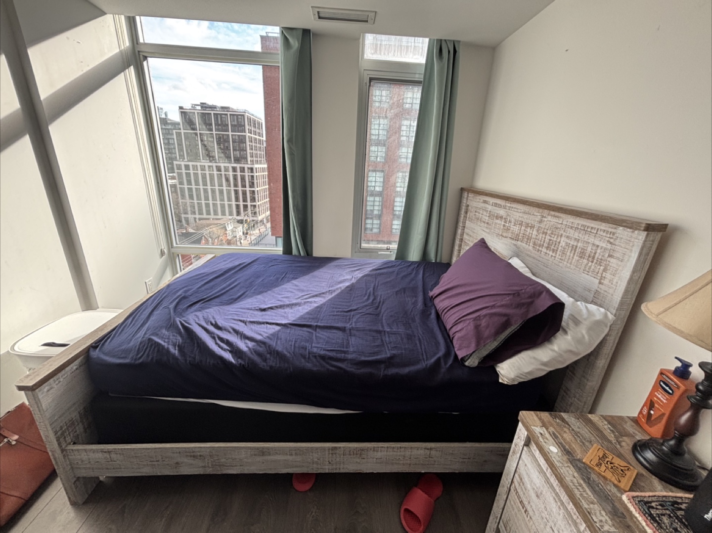 Full Size Bed Frame - Whitewashed Farmhouse Style - photo 2