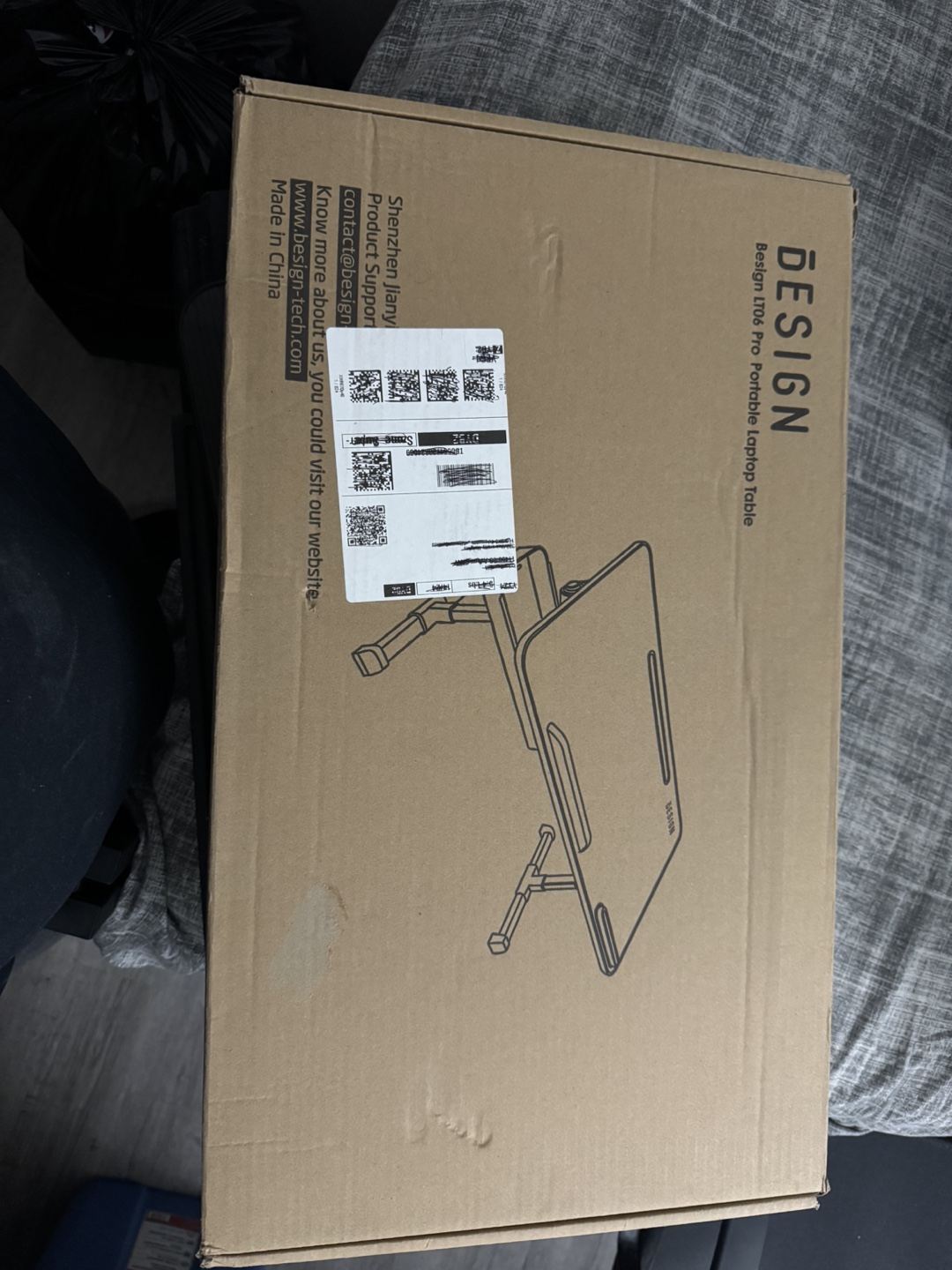 Adjustable Laptop Table - Portable Bed Tray - photo 3