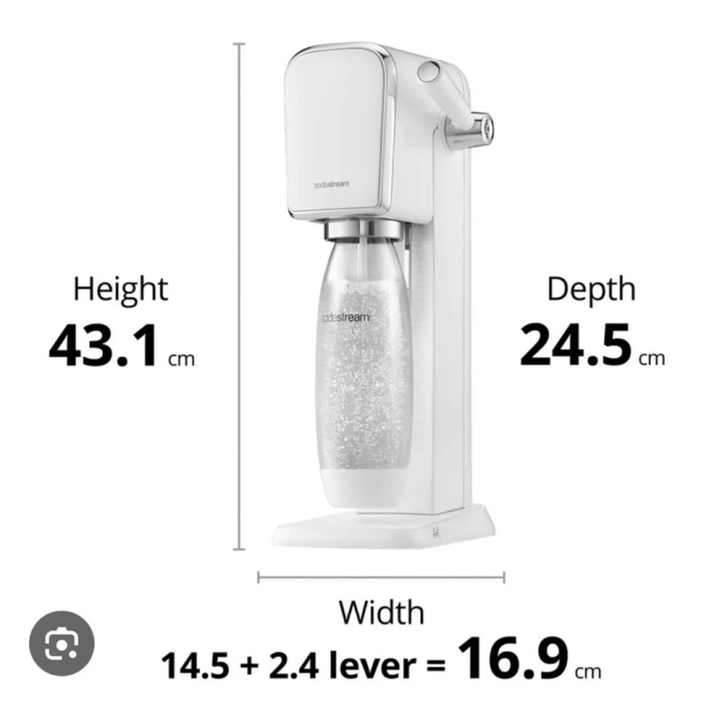Brand New SodaStream ART™ Fizzi Sparkling Water Maker image indicator(4)