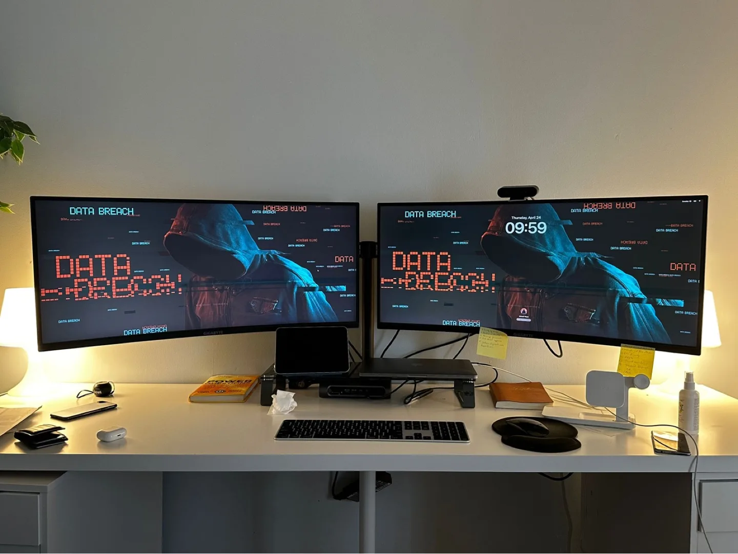 Pair of Gigabyte Curved Gaming Monitors thumbnail