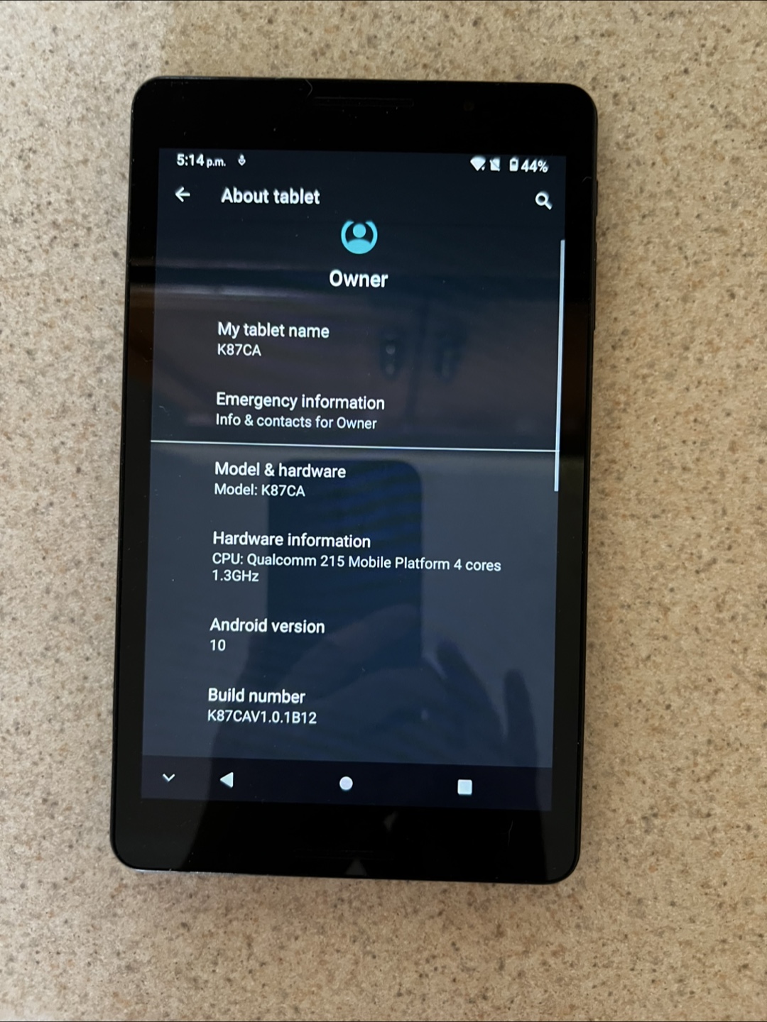 ZTE K87CA Android Tablet - photo 2