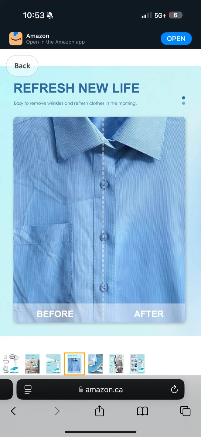 Portable Handheld Garment Steamer - 1200 Watts image indicator(4)