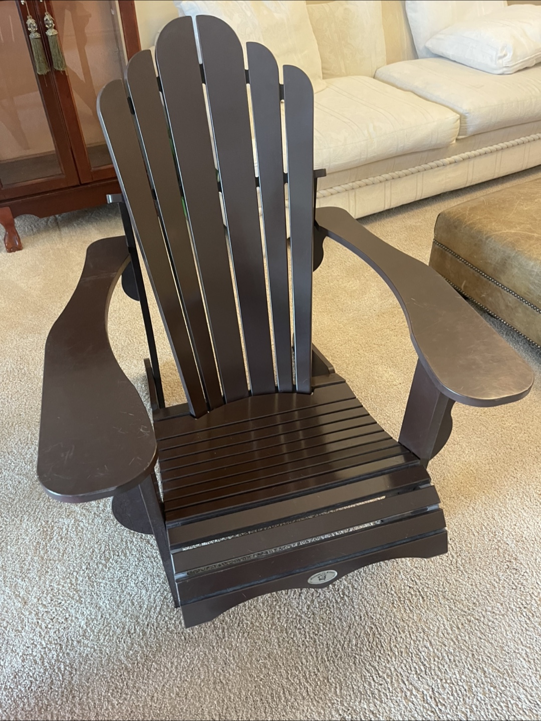 2 Dark Brown Adirondack Chairs  (Leisure Line) - photo 2