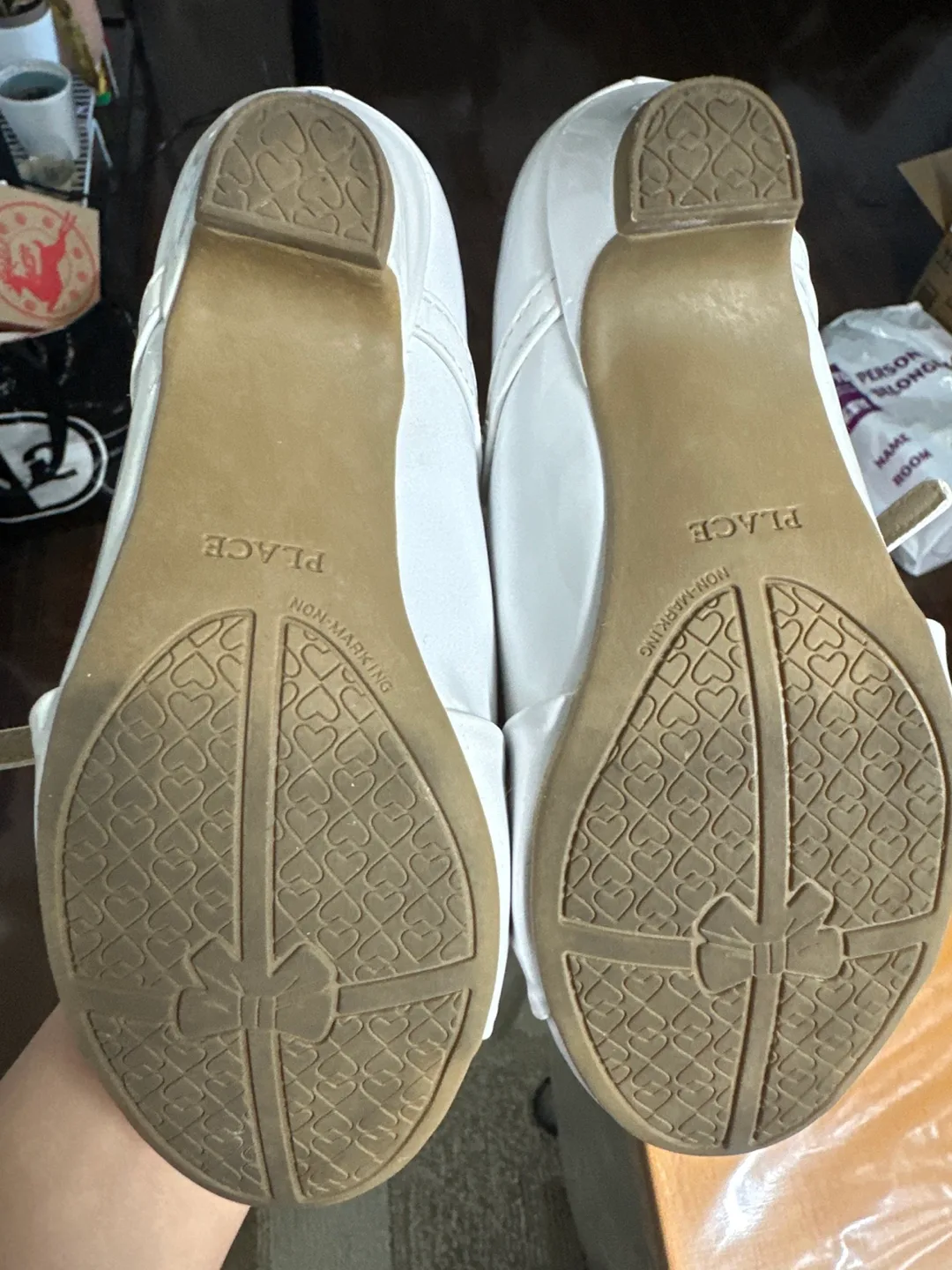 White girls'  childrens place shoes, size 12 image indicator(2)