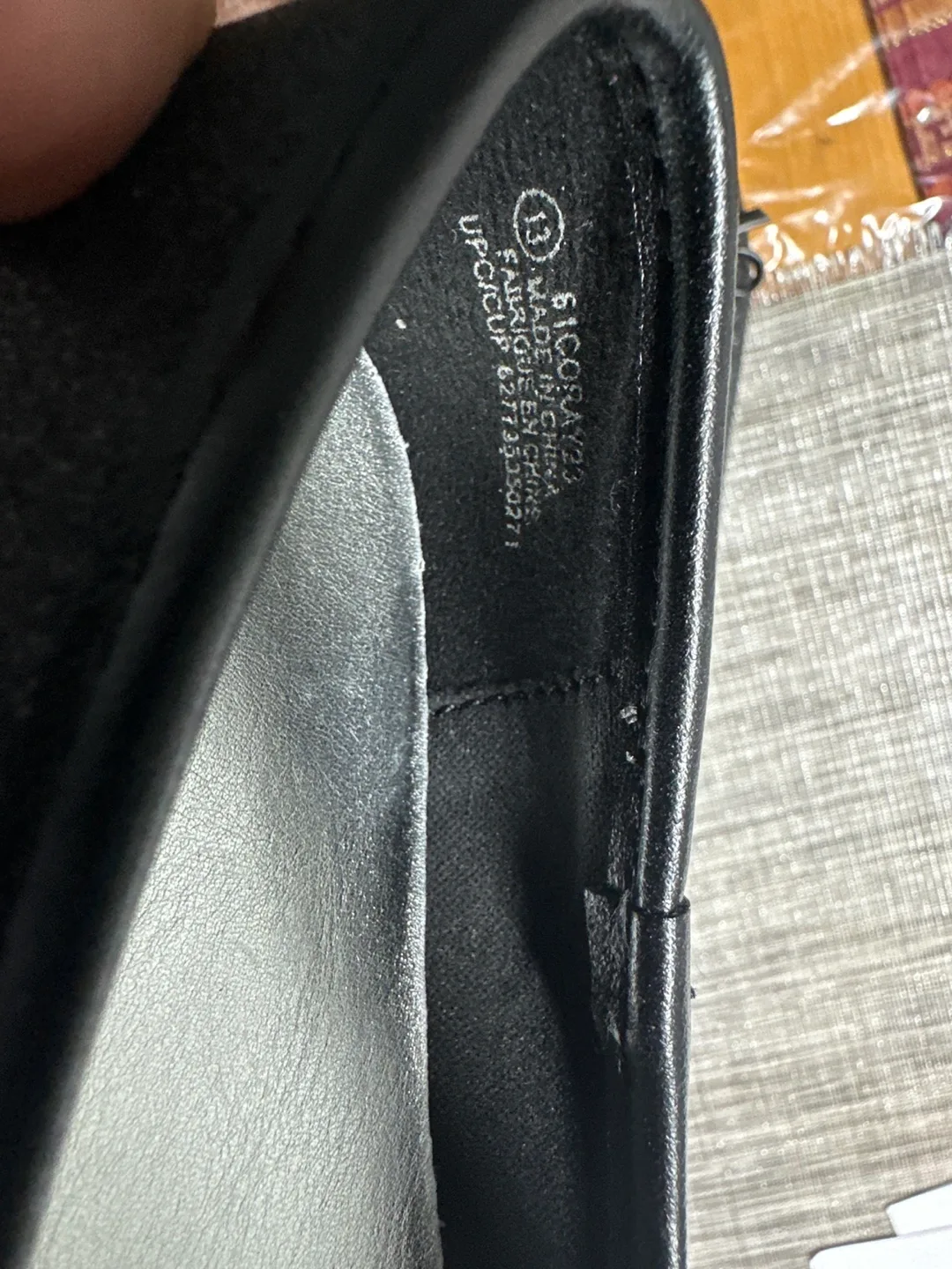 Girls' Black Glitter Bow Flats Size 13 image indicator(3)