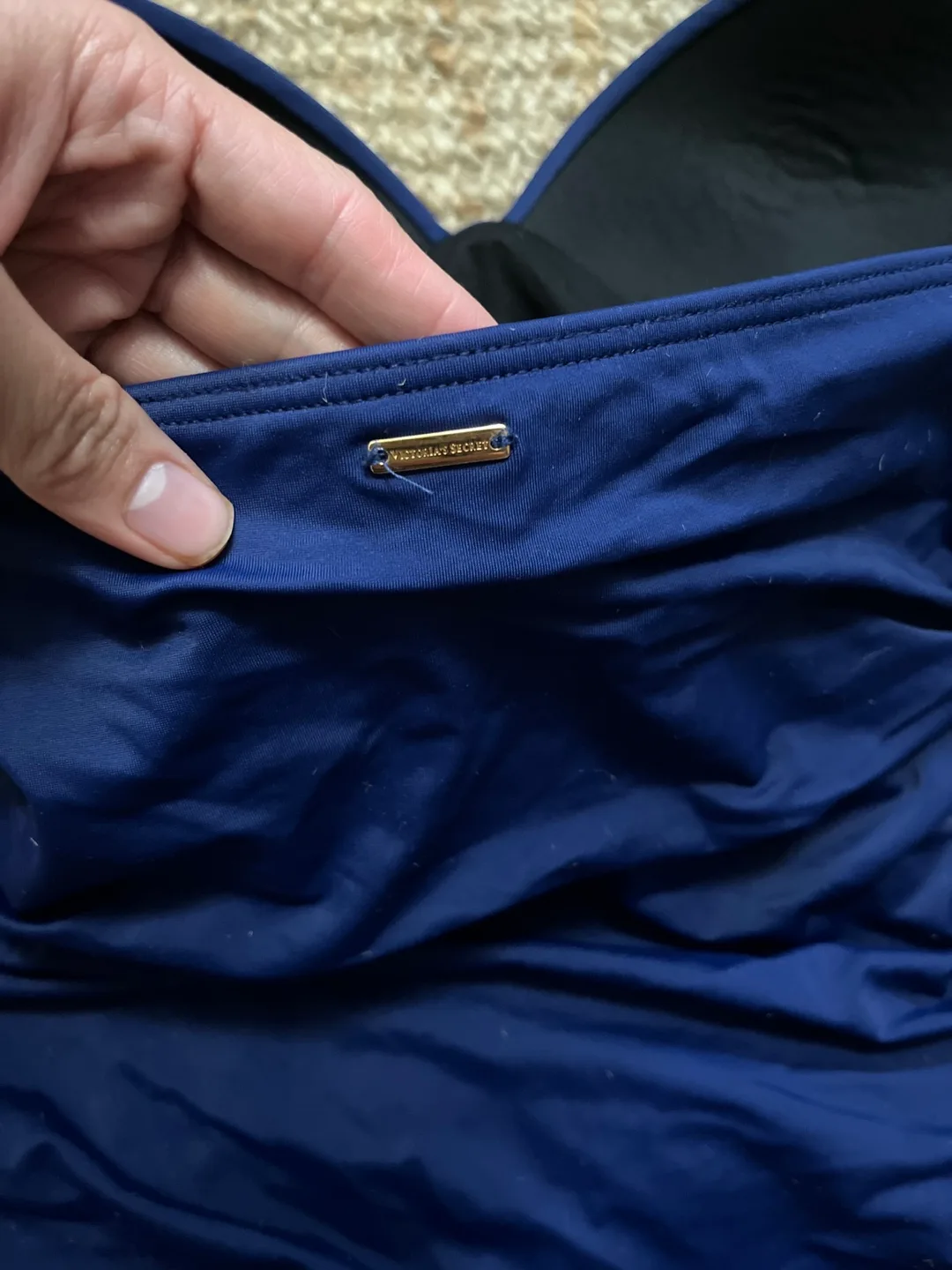 Victoria's Secret Navy Blue One-Piece Swimsuit image indicator(2)