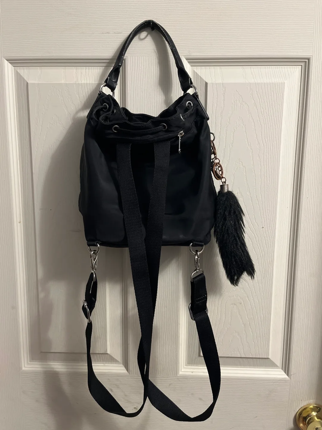 Kipling Black Mini Backpack w/sling image indicator(2)