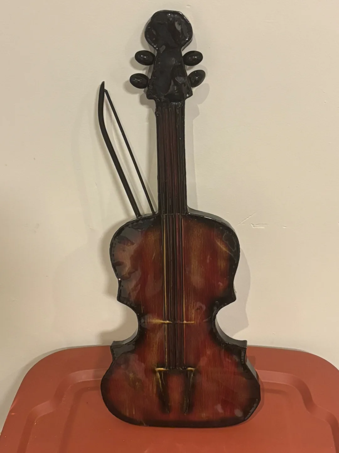 Vintage Metal Violin Wall Decor image indicator(2)
