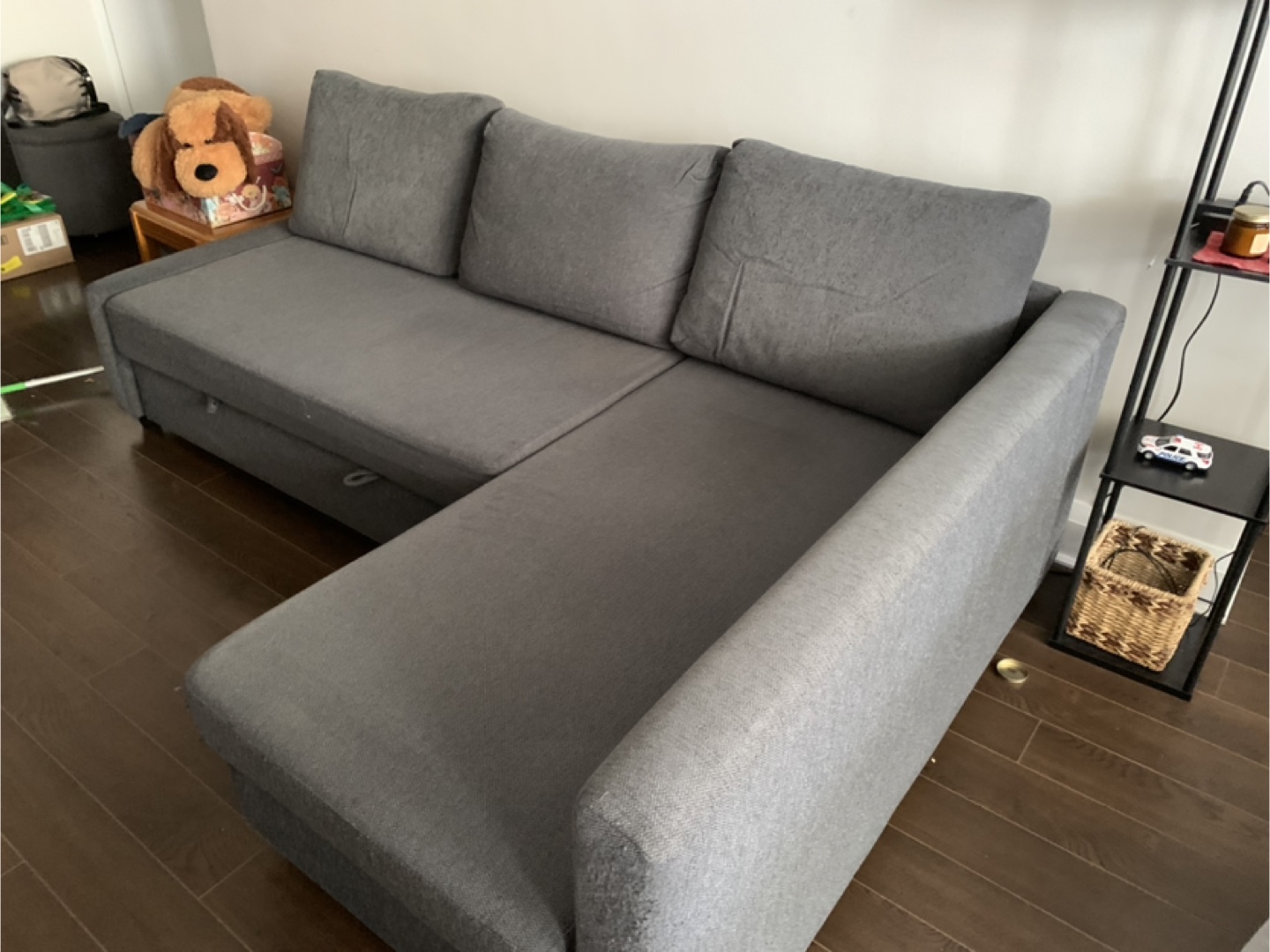 IKEA Friheten Corner Sleeper Sofa - Grey