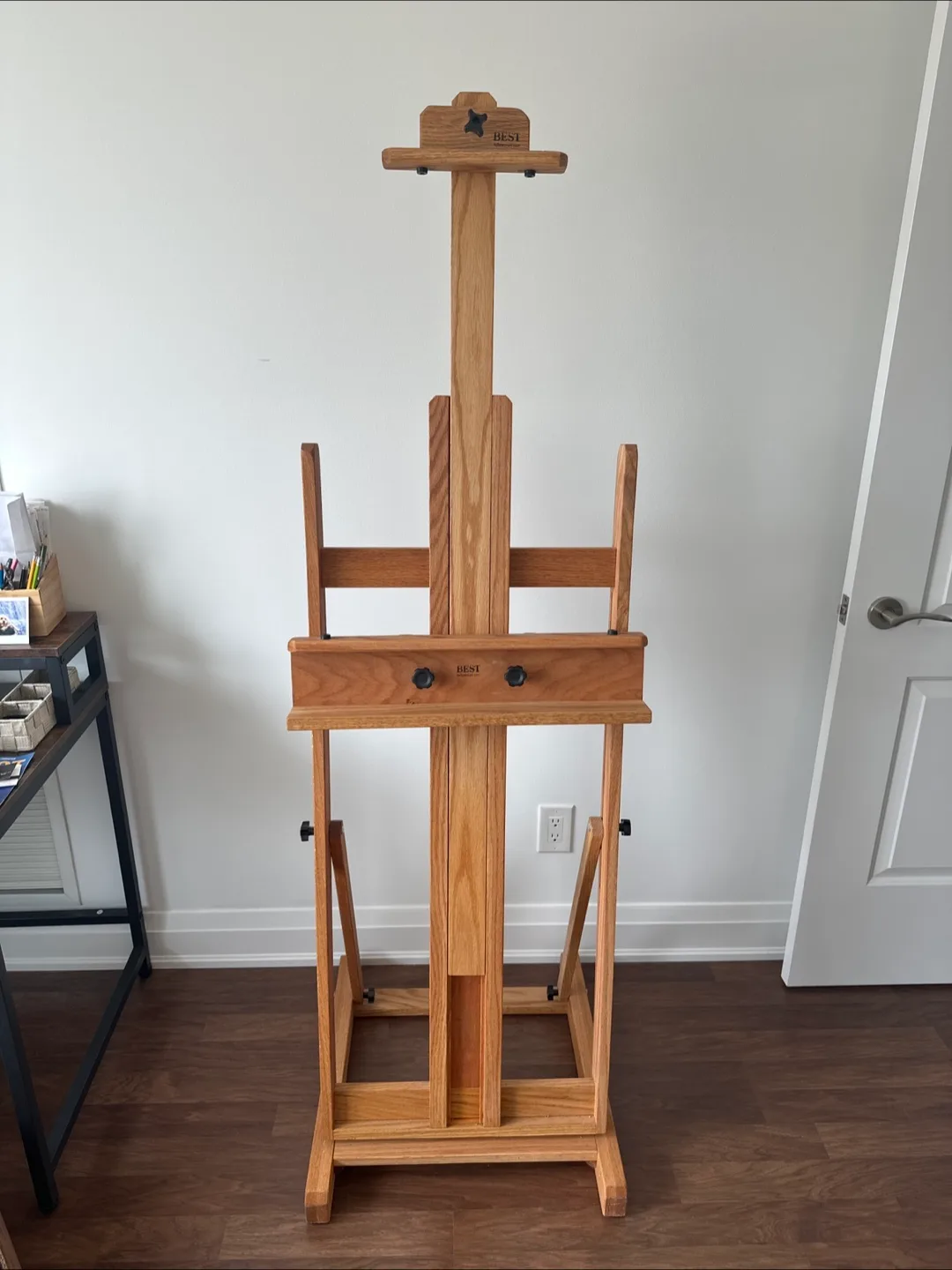 BEST Artist's Studio Easel - Wooden, Adjustable H-Frame image indicator(2)
