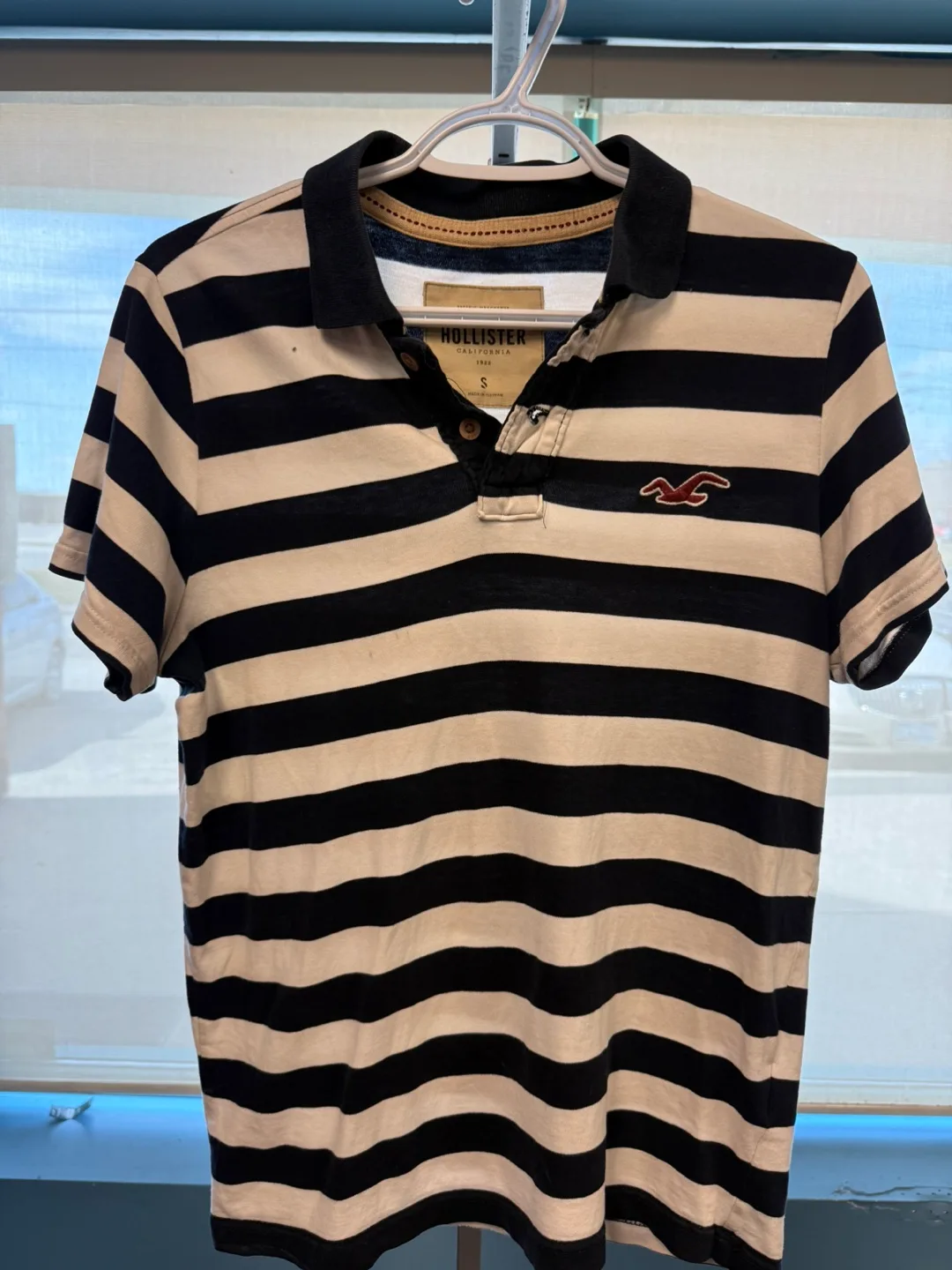 Hollister Co. Striped Polo Shirt thumbnail