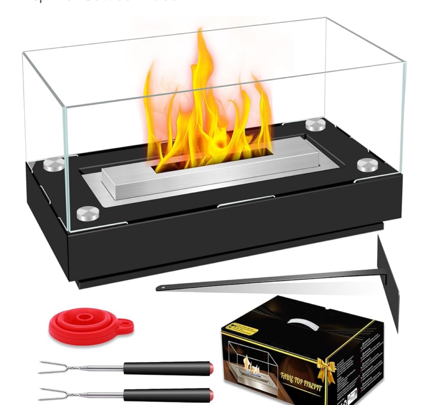 Tabletop Fire Pit - Indoor/Outdoor Alcohol Fireplace - photo 4