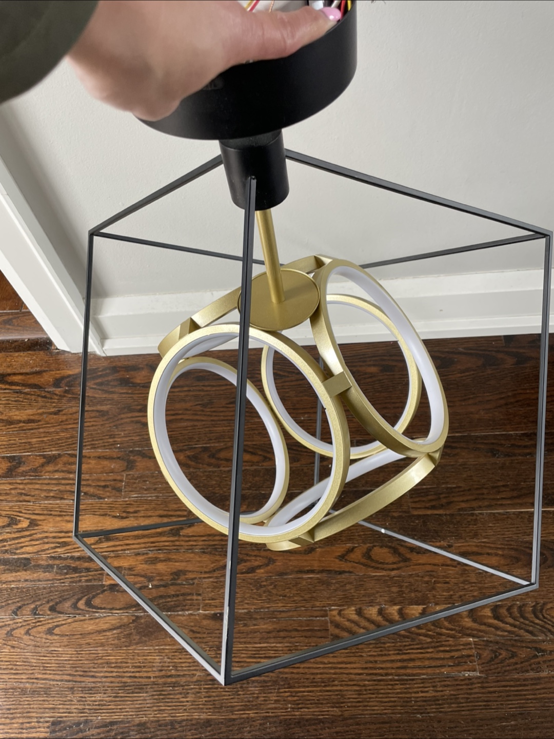 Modern Geometric LED Chandelier