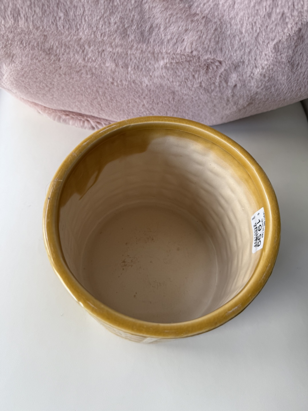 Free Mustard Yellow Bee Planter - photo 2