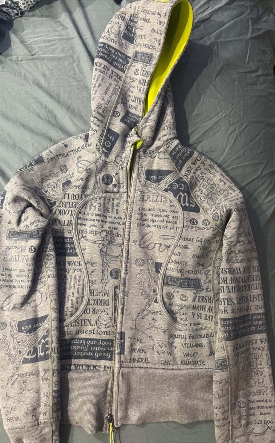 Lululemon Grey Zip-Up Hoodie