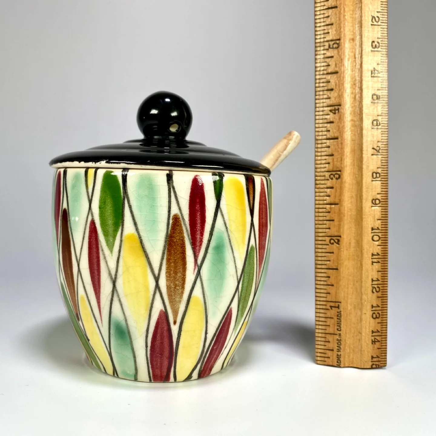 Vintage Lidded Sugar Bowl with Spoon image indicator(5)