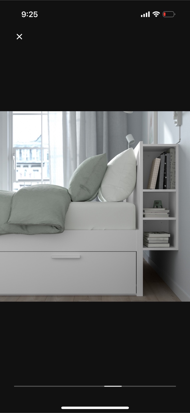 IKEA MALM White Bed Frame with Storage - Queen