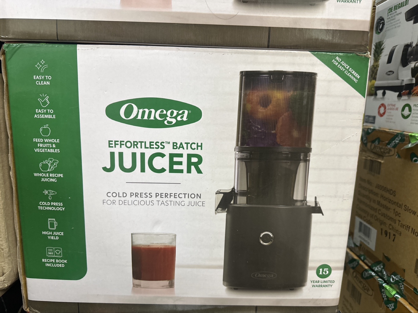 Omega Effortless Batch Juicer - Cold Press Juicer