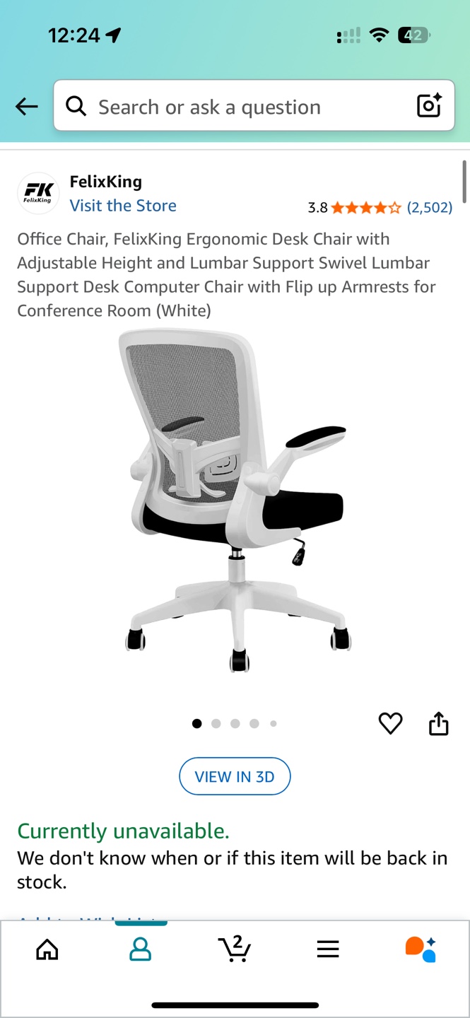 FelixKing Ergonomic Office Chair - White