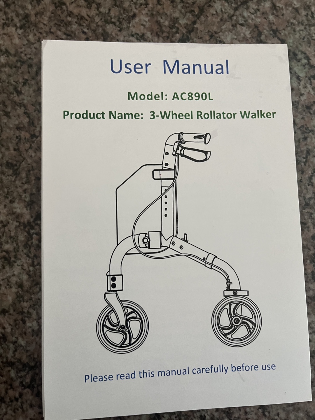 3-Wheel Rollator Walker - AC890L Model - photo 4