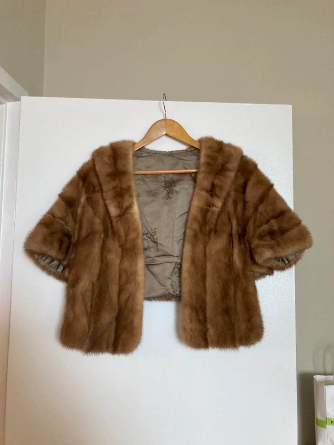 Vintage Mink Fur Shrug - Brown thumbnail