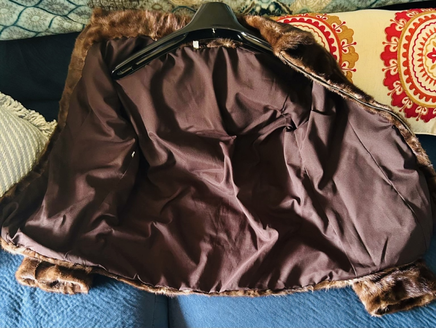 Brown Mink Fur Jacket - Size M - photo 4