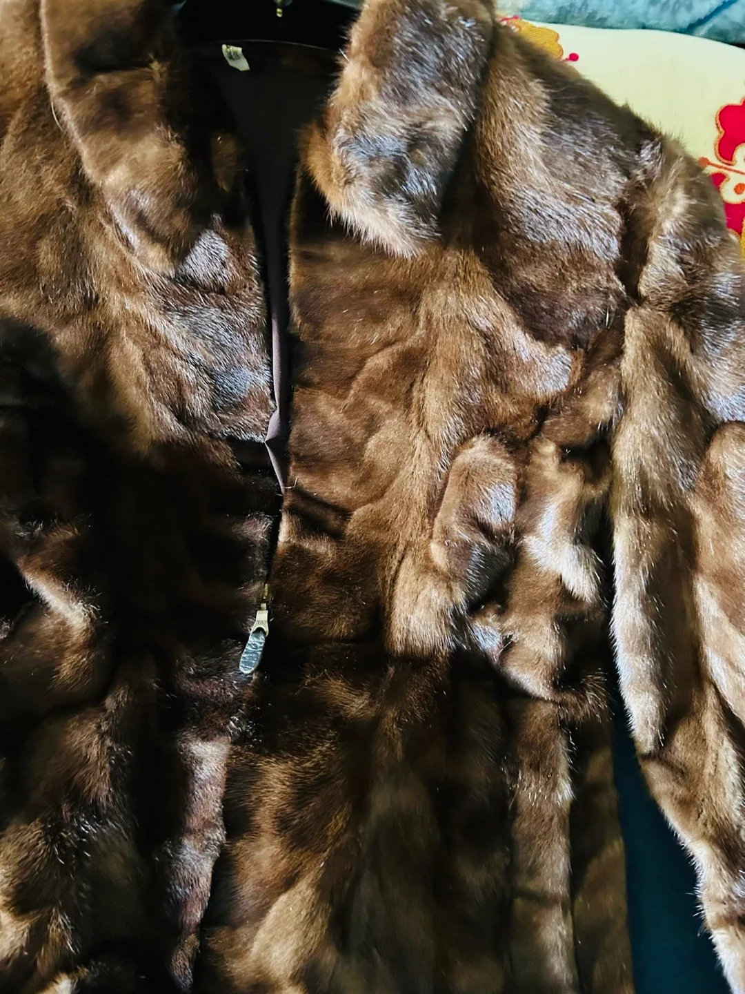 Brown Mink Fur Jacket - Size M image indicator(3)