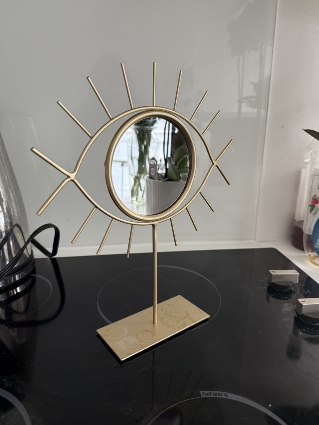 Gold Eye Shaped Decorative Mirror