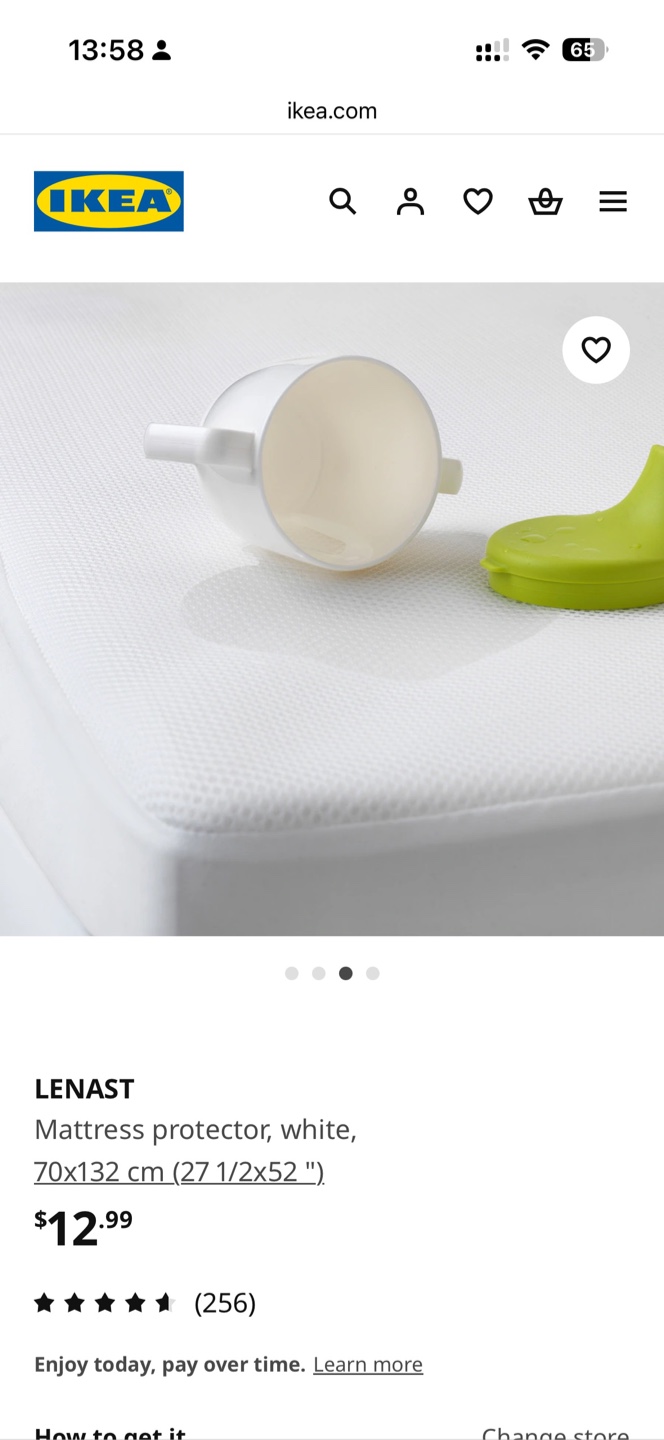 IKEA SUNDVIK crib, mattress, protector & guard rail - photo 3