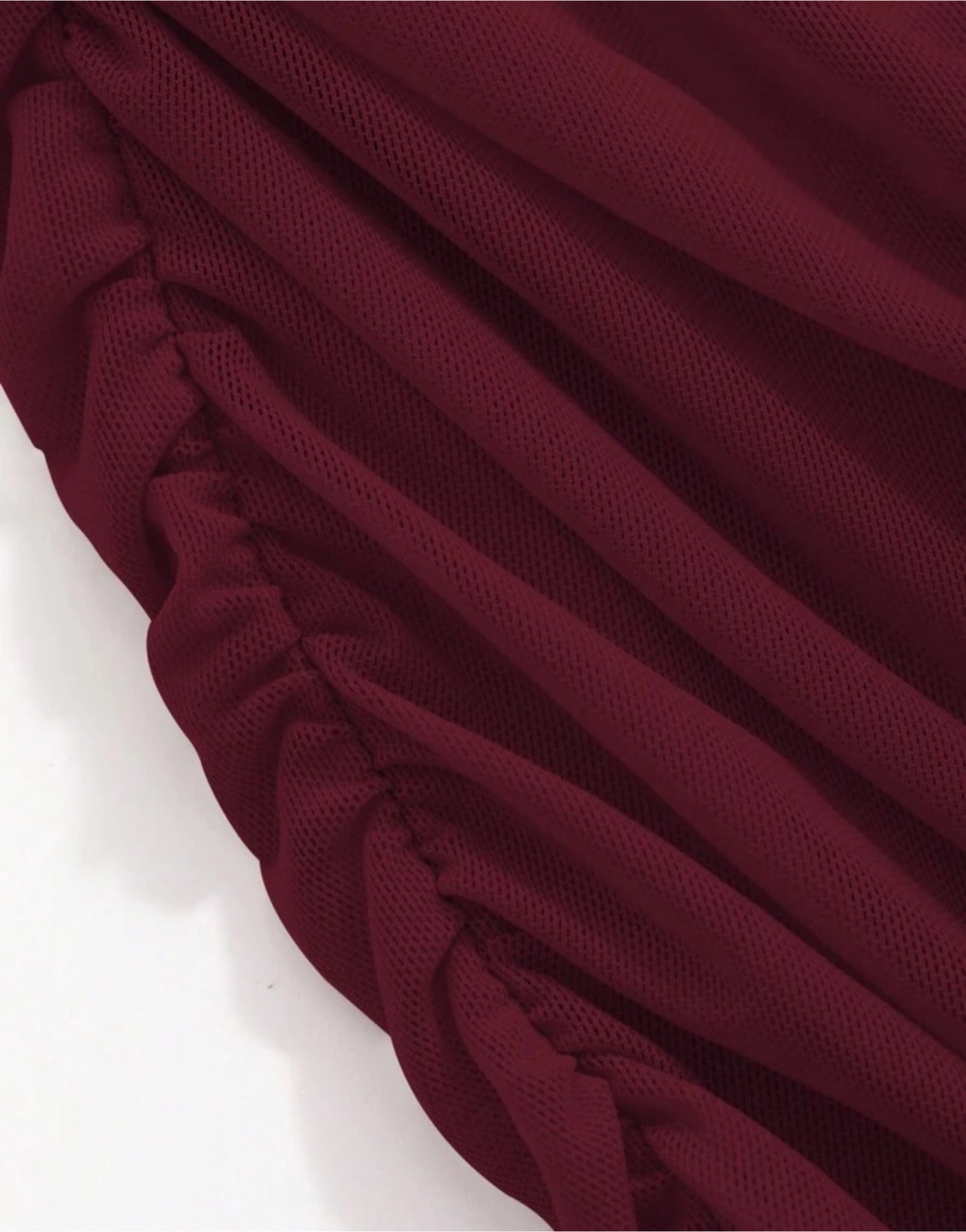 Stunning Burgundy Shoulders off Midi Dress - photo 5