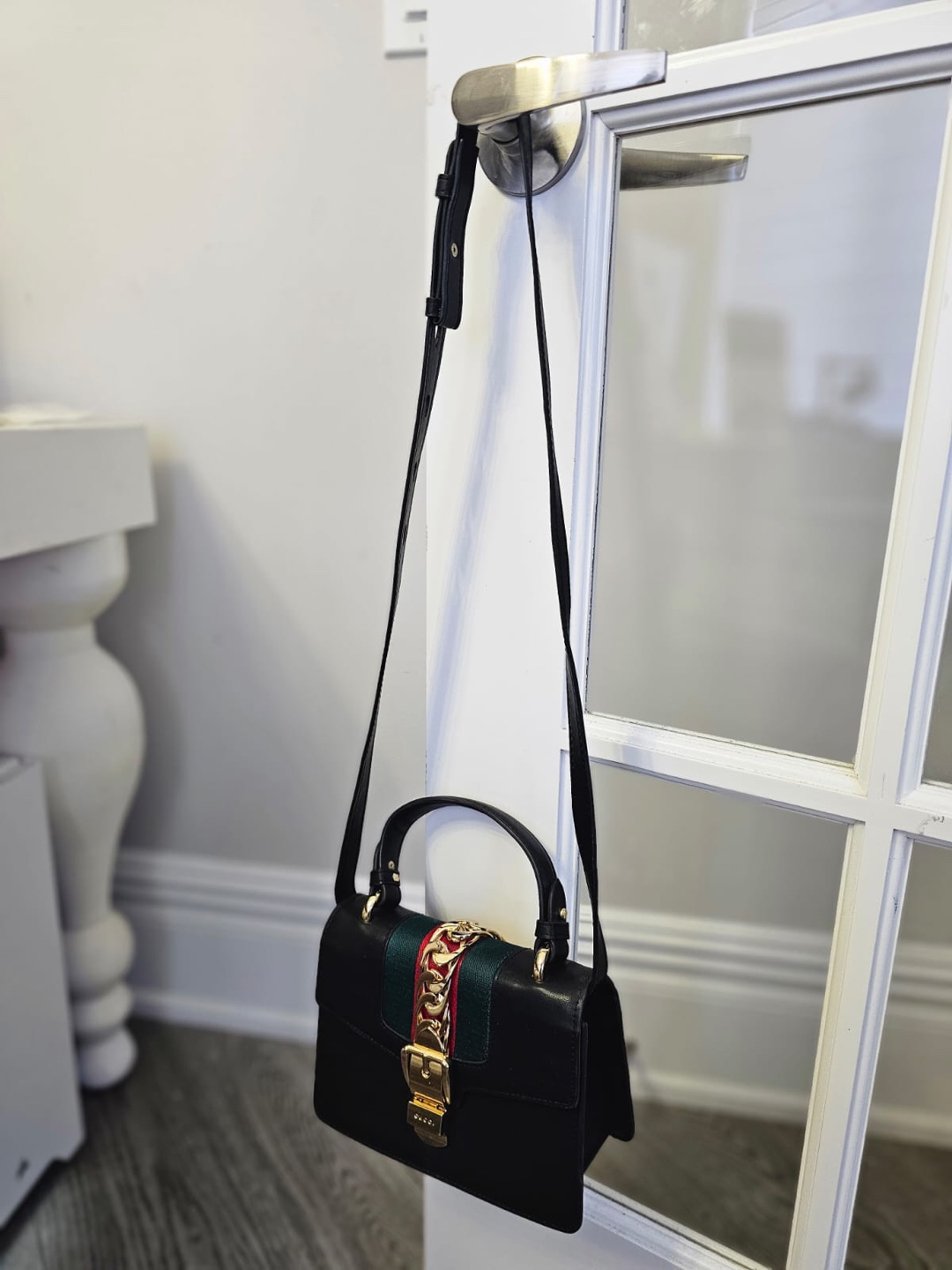 Gucci Black Leather Crossbody Bag