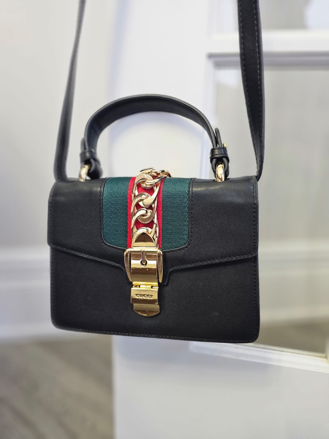 Gucci Black Leather Crossbody Bag - photo 3