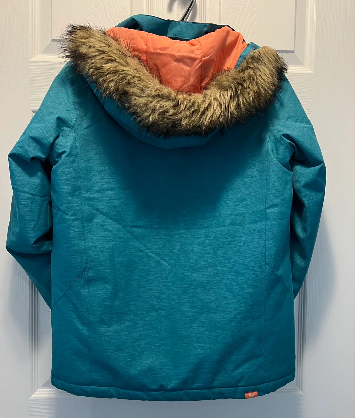 Roxy Snow Jacket - Teal/Coral - Size 16 youth image indicator(2)