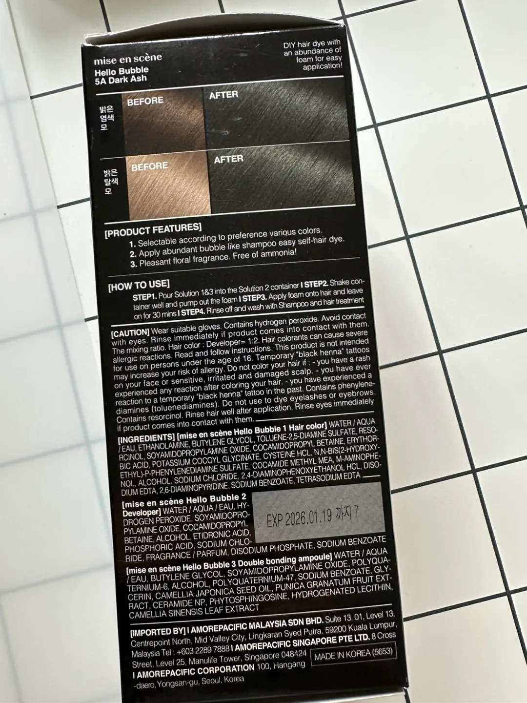 Mise en scène Hello Bubble Hair Dye (Dark Ash) image indicator(2)