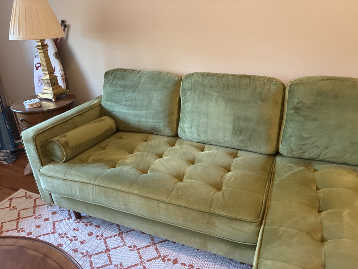 Geo 84” wide reversible sofa and chaise