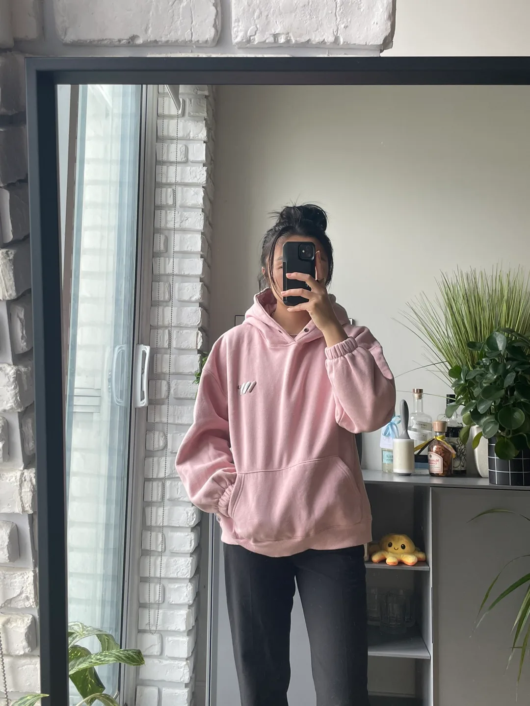 Pink and Grey Colourblock Hoodie 💚 thumbnail