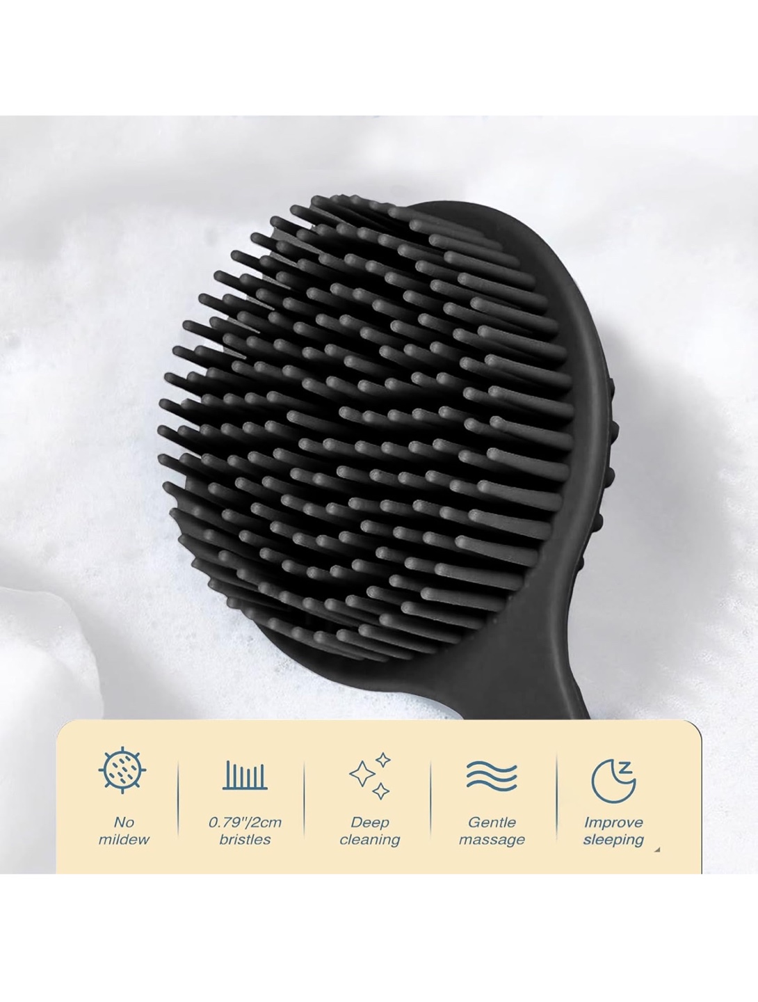 Long-handled Silicone Back Scrubber Brush - photo 4