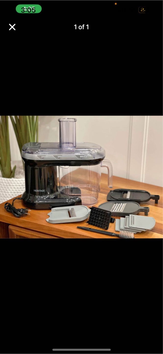 Heritage Electric Vegetable Slicer