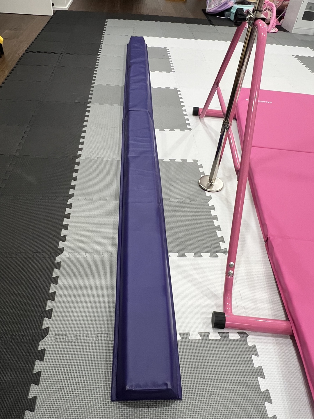 Foldable Gymnastics Balance Beam - Purple