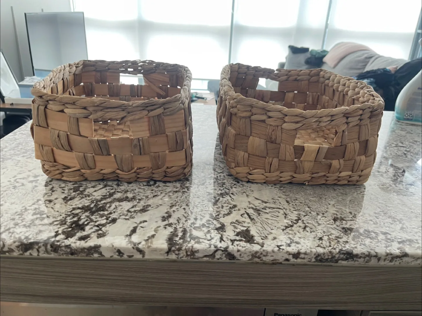 Set of Two Woven Seagrass Baskets thumbnail