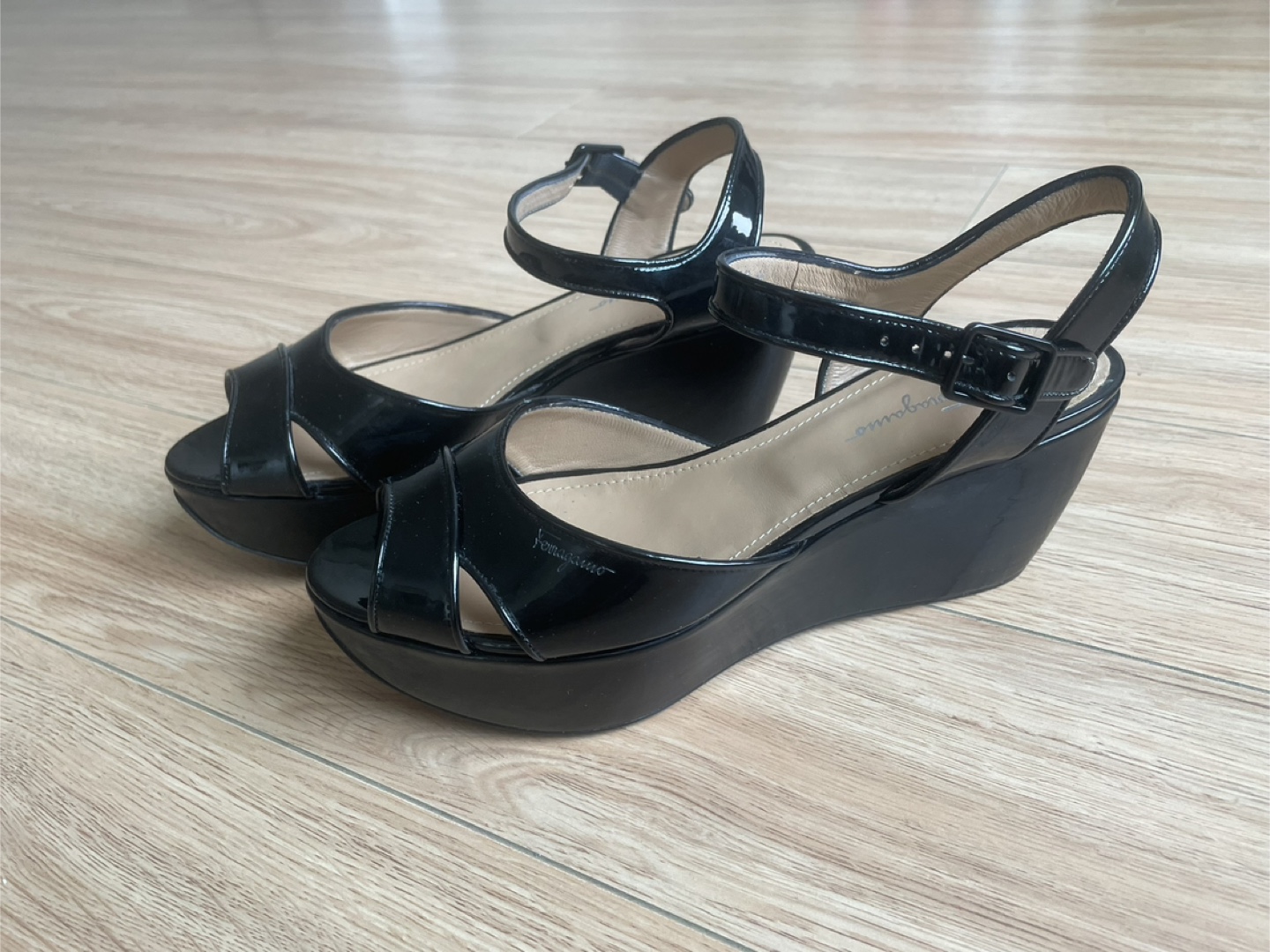 Brand New Salvatore Ferragamo Wedge Sandals - Size 7.5