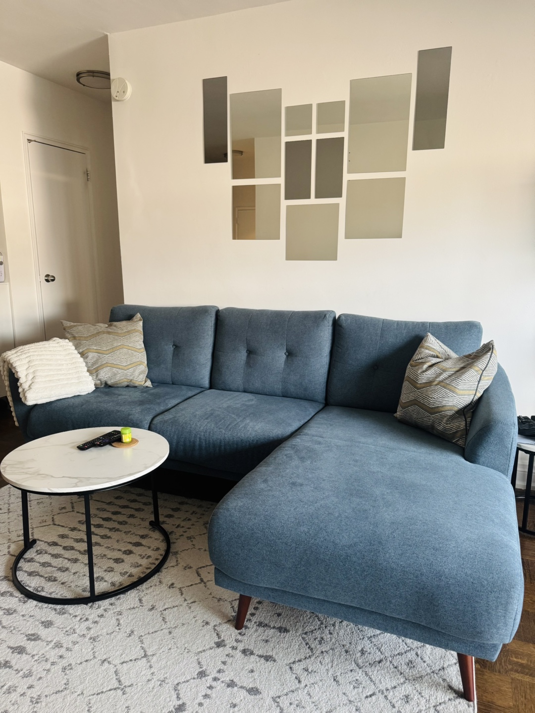 Blue Sectional Sofa/Couch - Leon’s - photo 3