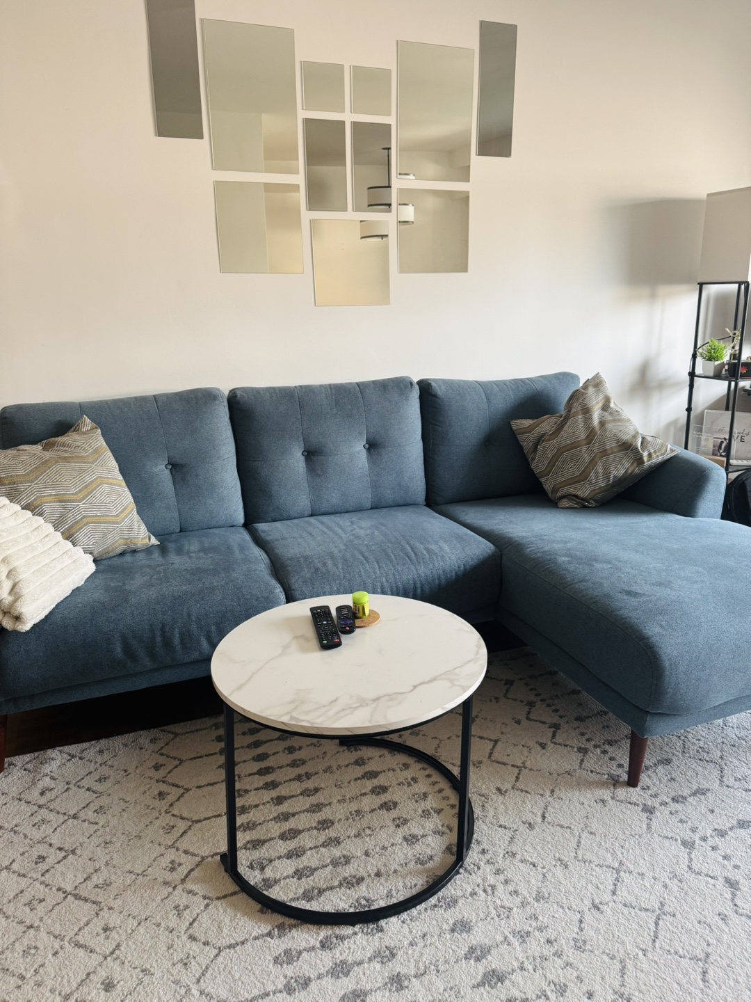 Blue Sectional Sofa/Couch - Leon’s - photo 2