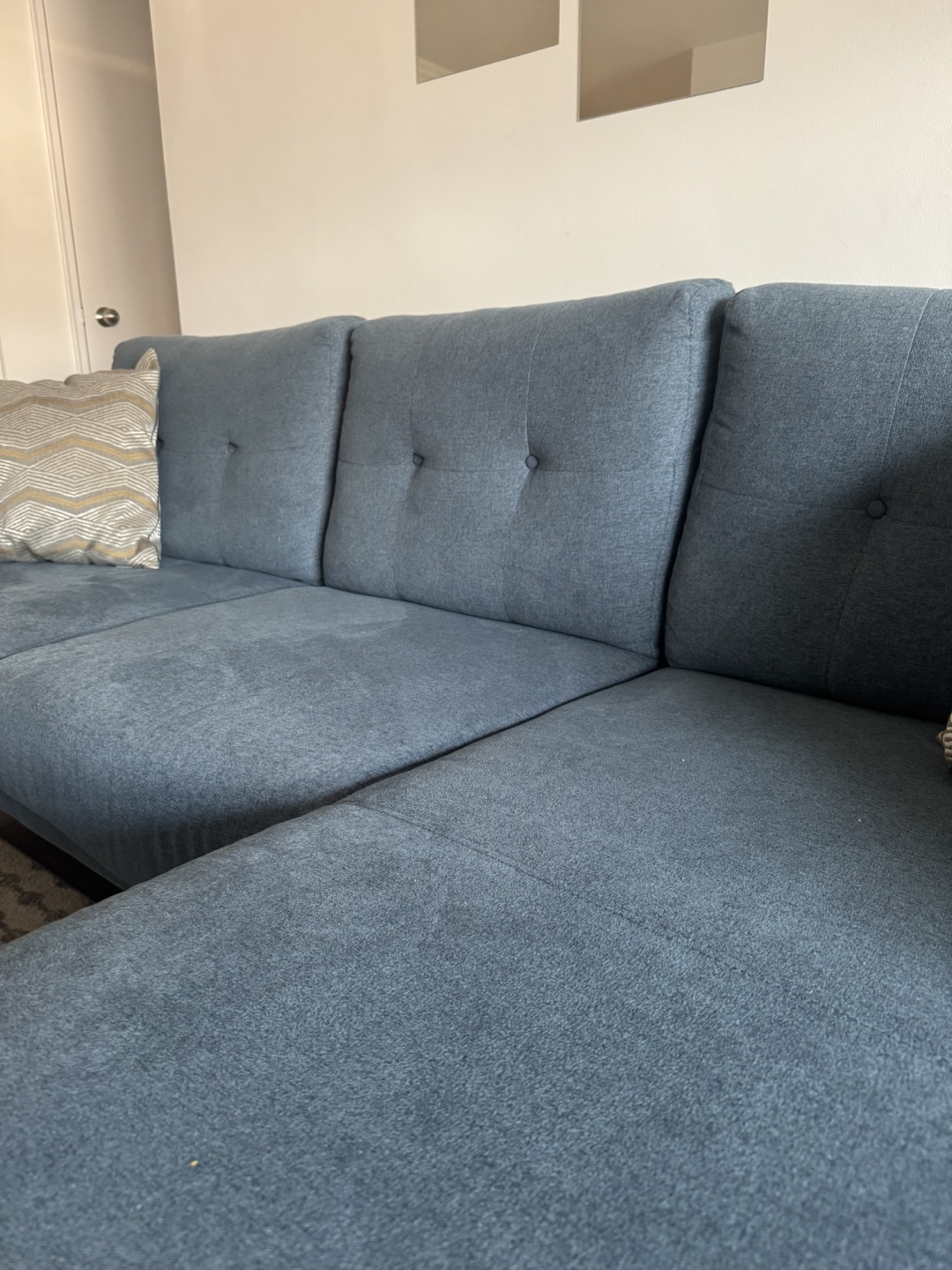 Blue Sectional Sofa/Couch - Leon’s - photo 4