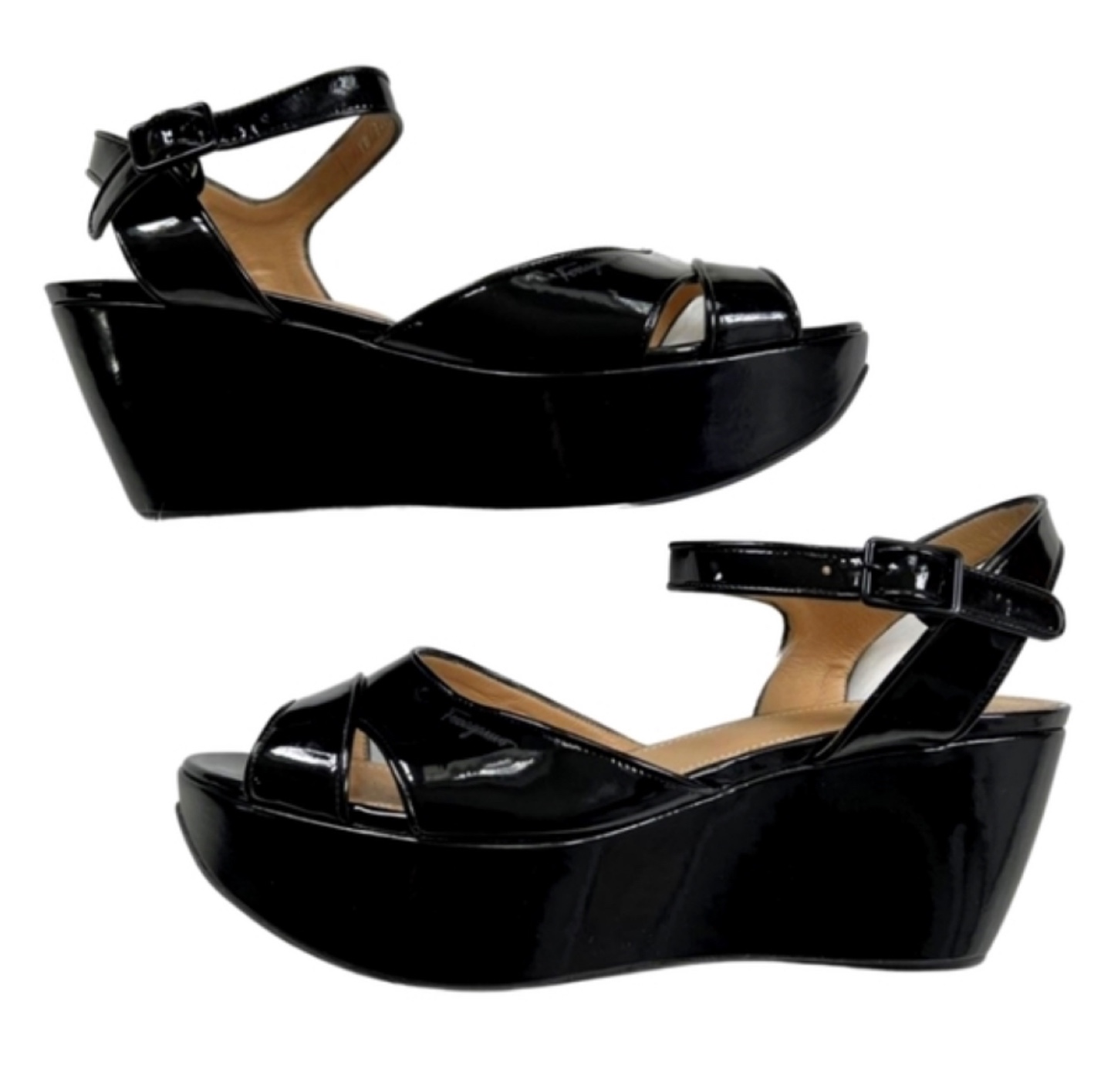 Brand New Salvatore Ferragamo Wedge Sandals - Size 7.5 - photo 3