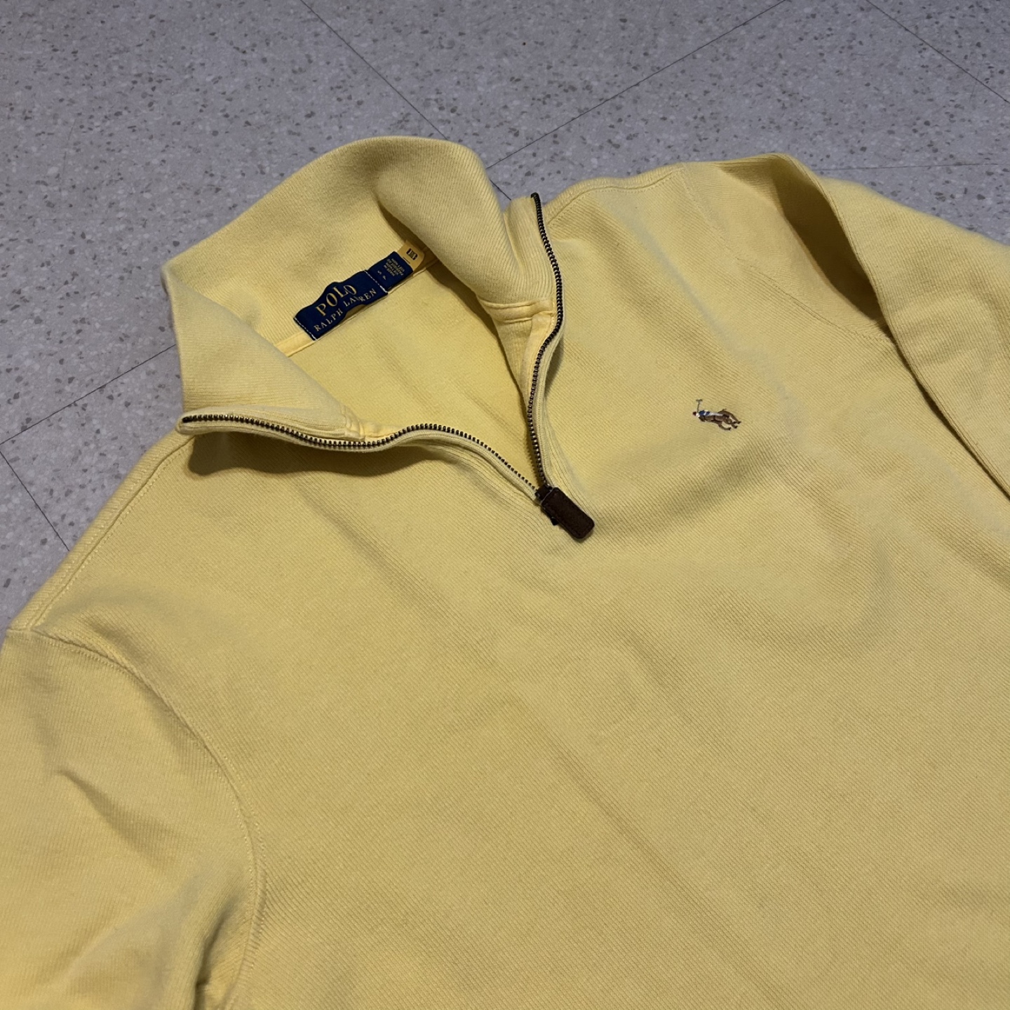 Polo Ralph Lauren Yellow 1/4 Zip Sweatshirt - photo 4