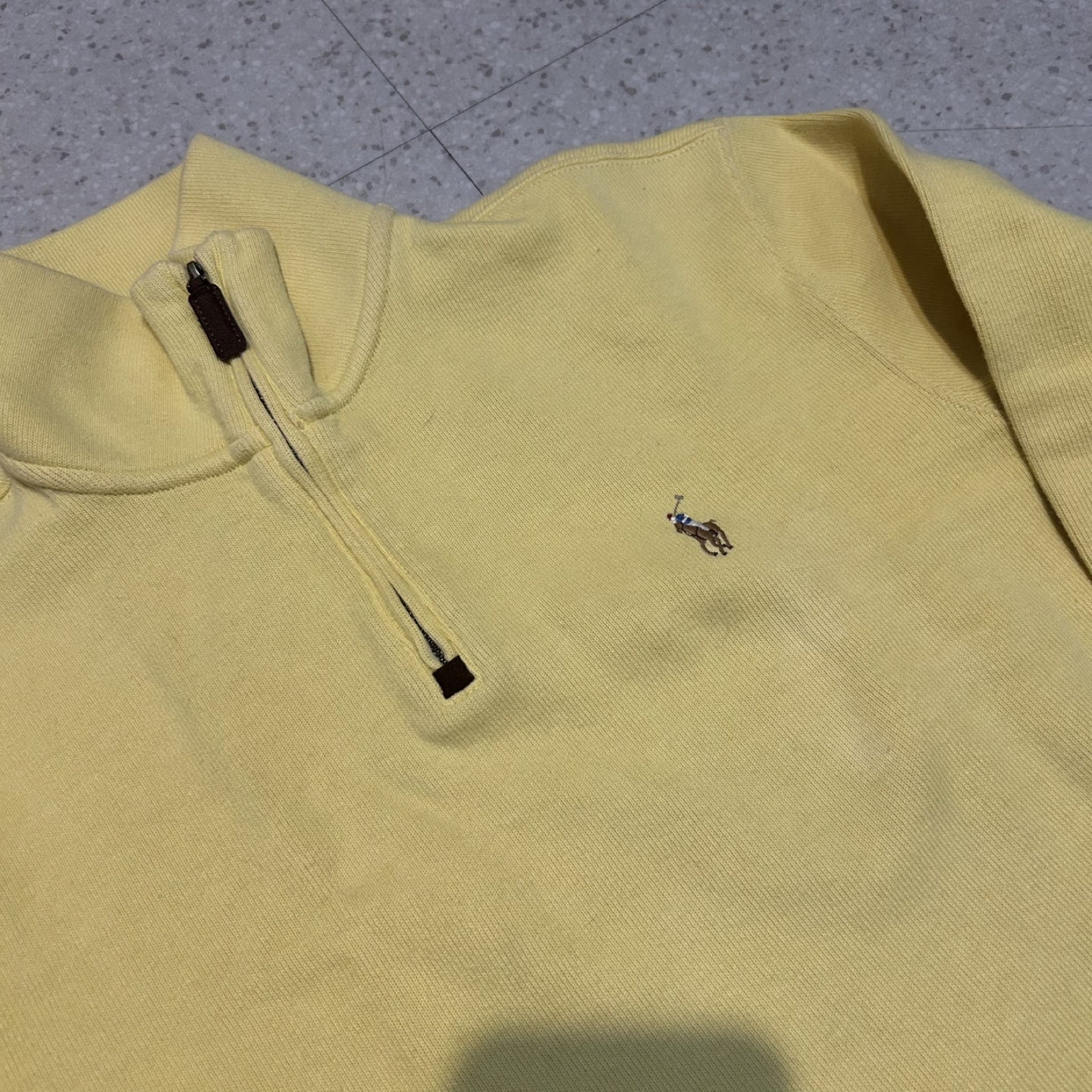 Polo Ralph Lauren Yellow 1/4 Zip Sweatshirt - photo 2