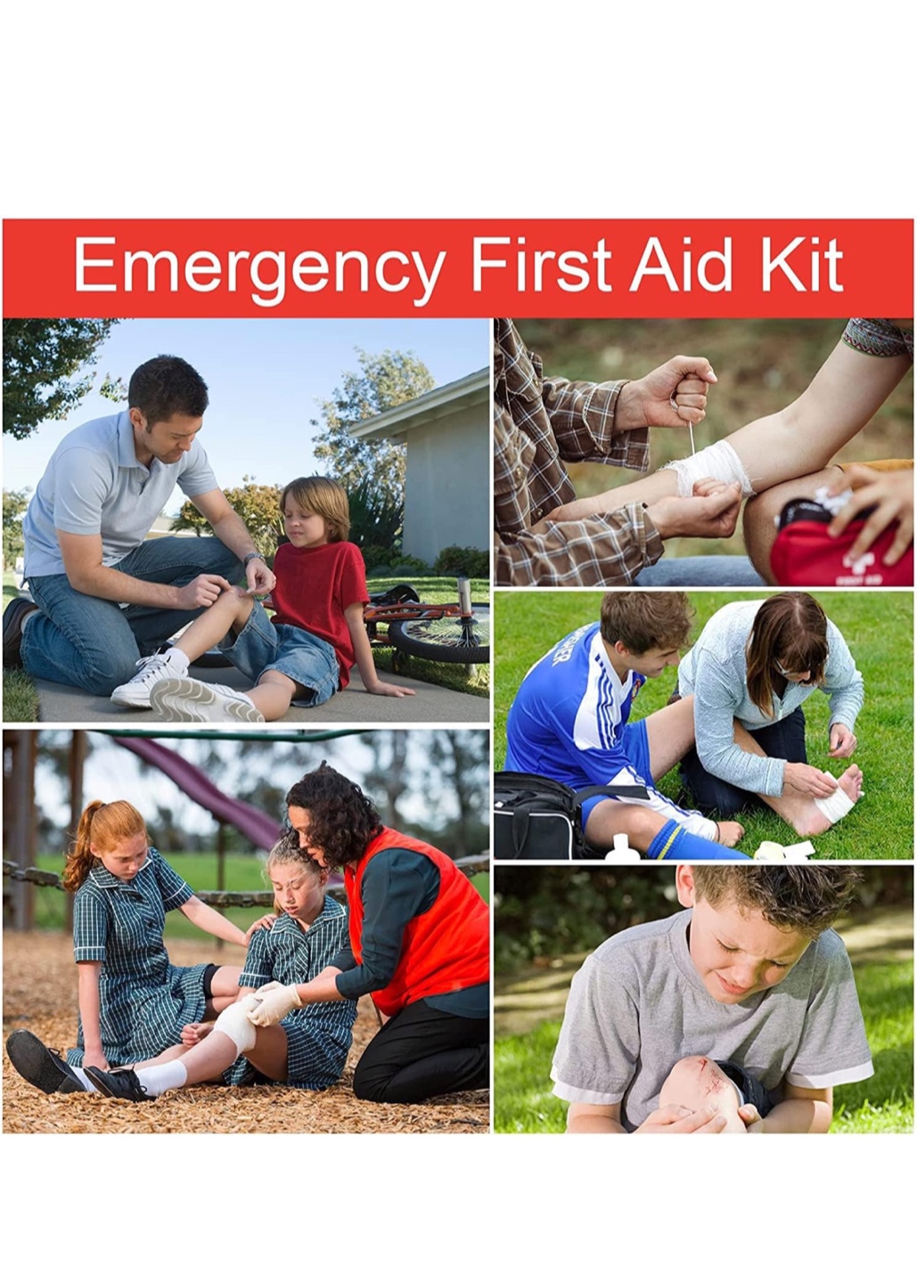 First Aid Kit 200pcs, First Aid Kit for Family Emergency Care. - photo 5