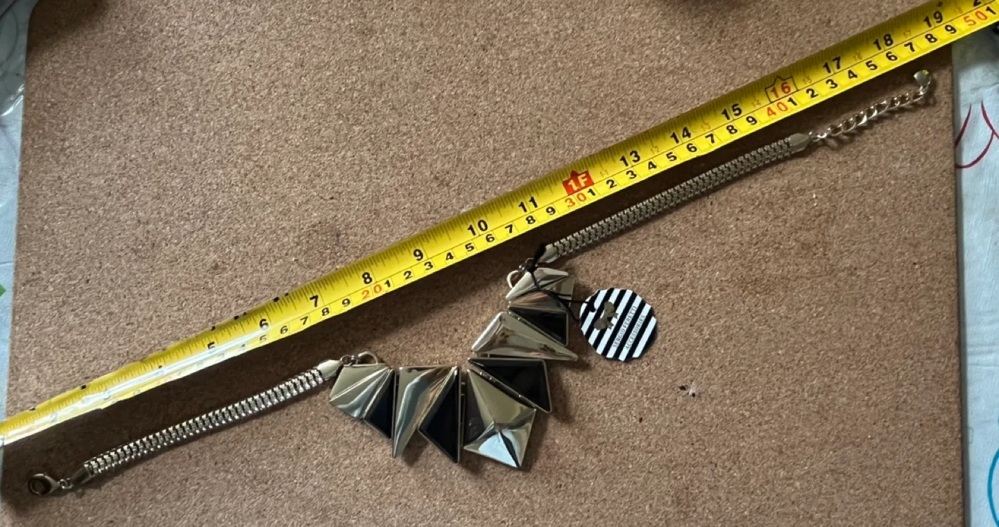 Sergio Feretti Gold and Black Beaded Statement Necklace image indicator(2)